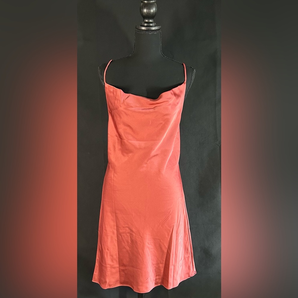 bishop + young Strapless Coral Dress